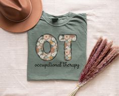 Get ready to love this occupational therapy Shirt! Is the perfect gift for the occupational therapist crew who loves boho floral vibes! *QUICK FACTS* * 100% Preshrunk cotton * Machine Washable     *CARE INSTRUCTIONS* Machine wash Tumble dry: medium; Iron, steam, or dry: low heat; Do not dry clean Turn inside out Do not iron directly on the print * S I Z I N G * Sizing is unisex  Size guide and fit: Below there is a size guide that you can use! For a better fit feel free to compare it with a shir Physical Therapy Shirts, Hopes And Dreams, Physical Therapist, Occupational Therapy, Boho Floral, Physical Therapy, Shirt Ideas