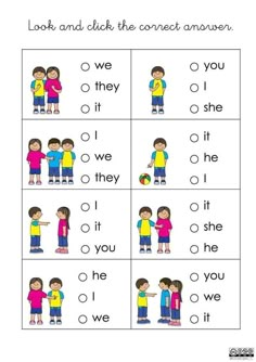 worksheet with words and pictures for children to learn