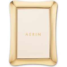 a gold frame with the word aerin on it