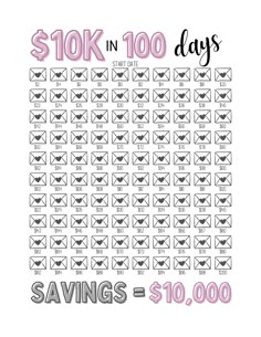 10K Savings Challenge Printable Saving Tracker Editable Template Money Saving Challenge Worksheet Customizable Instant Download Canva - Etsy Australia 10k Savings Challenge, 10k Savings, Saving Tracker, Savings Challenge Printable