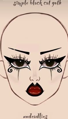 Dark Queen Makeup, Rave Eyeliner, Makeup Layout, Goth Eye Makeup, Makeup Charts, Punk Makeup, Makeup Drawing, Makeup Face Charts, Alt Makeup