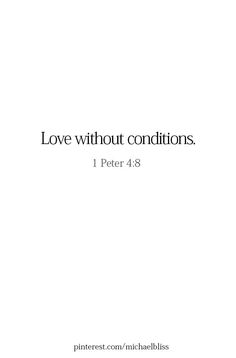 a white book cover with the words love without conditions on it, and an image of a