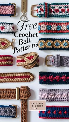 crochet belt patterns are featured in the book free crochet belt patterns