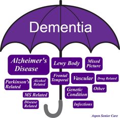 Alzheimer Care, Nursing School Essential, Umbrella Photo, Lewy Body, Nurse Study Notes, Healthcare Administration, Umbrella Term, Brain Cells, Memory Care