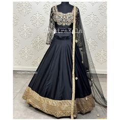 Black And Gold Embroidery Picture Is 2 Pieces But I Had It Stitched To One Long Maxi Flowy Gown Long Net Sleeves Size 40 And Adjustable I'm 5'8 Without Heels Bollywood Indian Pakistani Eid Black Sharara For Reception During Navratri, Floor-length Black Sharara For Eid, Black Floor-length Sharara For Eid, Black Gown With Dabka Work For Reception, Elegant Black Choli With Intricate Embroidery, Black Anarkali Set With Zari Work, Black Anarkali Floor-length Sharara, Black Anarkali Style Floor-length Sharara, Black Anarkali Set For Festive Occasions