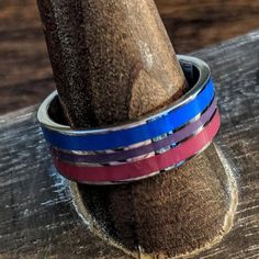 Bisexual & Rainbow Ring Stainless Steel – Rose Gold Co. Shop Lgbtq Rings, Bisexual Pride Flag, Non Binary Pride, Rainbow Ring, Pride Jewellery, Asexual Pride, Walmart Jewelry, Rainbow Rings, Bold Accessories