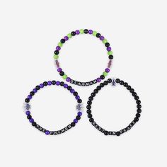 A whole new way to rep your favorite superstar in style is here. Step up your fan fashion sense with this Undertaker WWE 3 Pack Beaded Friendship Bracelet. These matching friendship bracelets have an all-over team-colored design and team logo displays, which makes them the perfect way to show your support for The Phenom from the opening bell to pinfall, and every day in between. Features All-over team-colored design: These adult friendship bracelets are covered in the official Undertaker colors, Adult Friendship Bracelets, Matching Friendship Bracelets, Cool Friendship Bracelets, Undertaker Wwe, Bracelet String, The Undertaker, Friendship Bracelets With Beads, Fan Fashion, Our Friendship