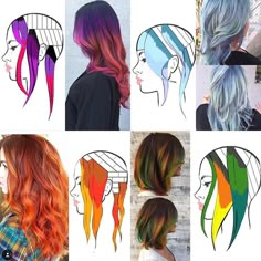 Want to learn a technique or placement similar to these looks? Book my class! It's the 23rd of October! Doing a live demo with custom head sheets for everyone. Limited seats available. Early bird tickets available until the end of the month! Tag a stylist you think should go #myscconnection Peekaboo Hair Color, Two Tone Hair Color, Hight Light, Peekaboo Hair Colors, Two Tone Hair, Peekaboo Hair, Hair Color Formulas