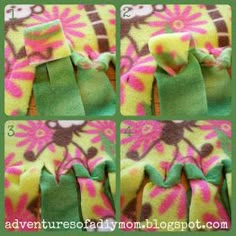 step by step instructions on how to make a tie - dyed flowered scarf for kids