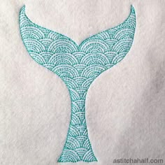 Whale Fluke - aStitch aHalf Whale Fluke, Whale Design, Embroidery Template, Sewing Embroidery Designs, Silk Ribbon Embroidery, Design Guide, Hoop Art, Crazy Quilts, Silk Ribbon