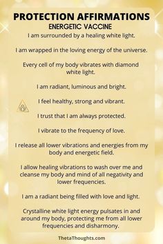 Affirmations For Intuition, Positive Energy Affirmations, Energy Protection Affirmations, Wiccan Affirmations, Witchcraft Affirmations, Witch Affirmations, Protection Affirmations, Protection Affirmation, Affirmations For Health