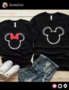 Struggling to find the perfect matching Disney shirts for couples? 🌟🏰 Get the cutest and most stylish options that will make your Disney trip unforgettable! 😘 Matching Disney Shirts For Couples, Minnie Nail Art, Disney Shirts For Couples, Unique Disney Shirts, Couples Disney Shirts, Shirts For Couples, Disney Movie Night, Coordinates Outfits, Matching Disney Shirts