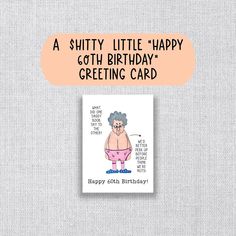 60th Birthday Card for 60th Birthday Funny Prank Gift Card - Etsy Card For 60th Birthday, 60 Birthday Cards, Cheers To 80 Years, 60th Birthday Greetings, 60 Th Birthday, Birthday Card Dad, Mom Birthday Card, Hilarious Birthday Cards, 60th Birthday Card