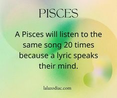 the words pisces are written in black and green on a blurry background