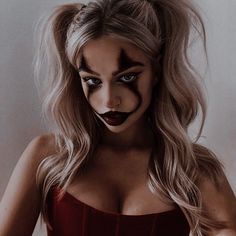 Midnight Mayhem, Halloween Costumes 2022, Devil Makeup, Creepy Halloween Costumes, Clown Halloween Costumes, Joker Makeup, Female Clown