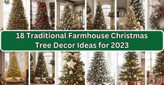 twelve traditional farmhouse christmas tree decor ideas for the year 2013 - 12 different styles and colors