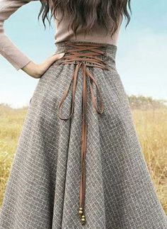 Check Maxi Vintage Skirts Detail Couture, Skirt Diy, Diy Skirt, Winter Vintage, Plaid Skirt, Fall 2018