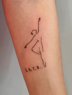 a woman's arm with a tattoo on it that shows the time and date