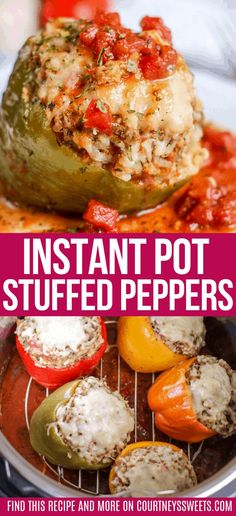 an image of stuffed peppers with text overlay