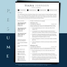 a professional resume template for microsoft