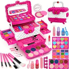 Christmas Gift Kits, Girls Makeup Set, Real Makeup, Play Makeup, Barbie Doll Set, Christmas Girls