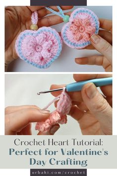 crochet heart pattern for valentine's day crafting