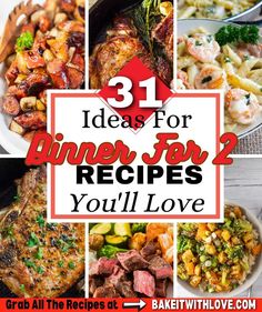 Intimate Dinner Ideas for Two Easy Dinners For 2, Dinners For 2, Blackened Cod, Dinner Ideas For Two, Dinner For 2, Romantic Dinner For Two, Intimate Dinner, Ribeye Steak, Romantic Dinner