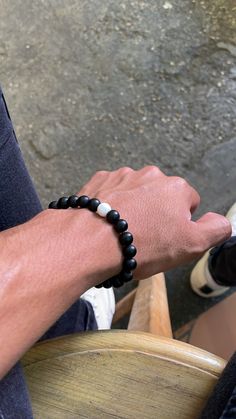 Beads Bracelet For Men Aesthetic, Guy Beaded Bracelets, Bracelet Aesthetic Men, Boy Bracelet Ideas, Men Beaded Bracelet Ideas, Guy Bracelets, Guys Bracelets, Bracelets Boys, Boy Bracelets