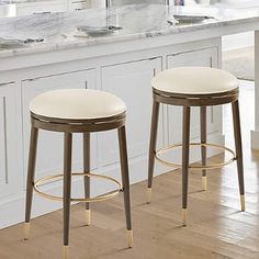 Lyndon Backless Swivel Back Bar & Counter Stool Island Counter Stools, Kitchen Island Counter, Island Counter, Shop Stool, Backless Stools, Kitchen Counter Stools, Backless Bar Stools, Back Bar, Breakfast Bars