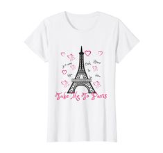 PRICES MAY VARY. Jazzy Loves Paris Take me to Paris- Eiffel Tower, I love Paris, France shirt, Paris shirt, Lightweight, Classic fit, Double-needle sleeve and bottom hem Take Me To Paris, Paris Shirt, French Expressions, Tshirt For Women, Love Paris, Paris T Shirt, I Love Paris, A Paris, Paris Eiffel Tower