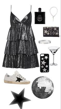 Stockholm Party Outfit, Party Girl Aesthetic Outfit, Stargirl Aesthetic Outfits, Outfit Anniversaire, Star Girl Aesthetic Outfits, Stargirl Style, Star Girl Outfit, Disco Outfits, City Stars