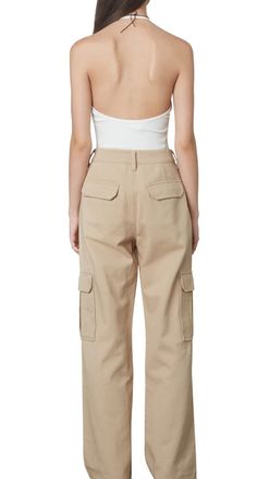 An oversized mid-waist straight leg cargo pant. Khaki Cargo-style Straight Leg Parachute Pants, High Waist Non-stretch Beige Cargo Pants, Khaki Stretch Mid-rise Cargo Pants, Beige Wide-leg Relaxed Fit Cargo Pants, Beige Linen Wide-leg Cargo Pants, Cargo Pant, Personal Shopping, Everyday Fashion, Night Out