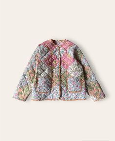 Hand Block Print Fabric Patchwork Puff Jacket – MOJORA Patchwork Quilt Jacket, Cool Girl Aesthetic, Cool Street Style, Quilted Sleeves, Camila Morrone, Fabric Patchwork, Puff Jacket, Block Print Fabric