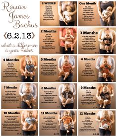 the baby's names and pictures are shown in this poster