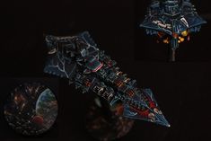 the model is made to look like a space ship and has many details on it