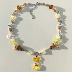 Pompompurin Jewelry, Pompompurin Bracelet, Sanrio Bracelet Ideas, Pompompurin Accessories, Keroppi Jewelry, Tiktok Bracelet, Pompompurin Aesthetic, Sanrio Necklace, Sanrio Bracelet