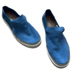 Nwot Toms Women’s Sunset Infinity Blue Oceana Suede Slip On Loafer Size 12 The Sunset Is One Of Our Newest Slip-Ons, And It Might Be One Of Our Favorites (Don’t Tell The Others). A Lot Of The Elements Will Look Familiar To A Long-Time Toms Fanthe Cupsole, The Rope Detail, The Deconstructed Upperbut The Way We’ve Combined Them Is Totally Fresh. It Feels Beachy But A Touch Edgier Than An All-Out Espadrille." Blue Suede Upper Cushioned Insole Custom-Molded Rubber Cupsole Nonsmoking Home Beach Casua Blue Leather Closed Toe Slip-ons, Blue Closed Toe Slip-ons With Leather Sole, Blue Closed Toe Slip-ons, Blue Low-top Leather Slip-ons, Blue Leather Low-top Loafers, Blue Low-top Leather Loafers, Blue Suede Sneakers With Removable Insole, Blue Slip-on Loafers With Removable Insole, Blue Closed Toe Loafers With Removable Insole