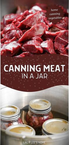 canning meat in a jar by lady lee's home