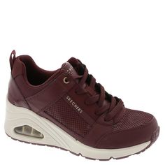 PRICES MAY VARY. Skechers Memory Foam cushioned comfort insole Skech-Air visible air-cushioned midsole Lace-up wedge fashion sneaker design Flexible traction outsole Sneaker Design, Skechers Memory Foam, Skechers Sneakers, Wedges Style, Trainers Fashion, Lace Up Wedges, Skechers Women, Best Sneakers, Womens Wedges