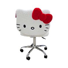 an office chair with a hello kitty head on it