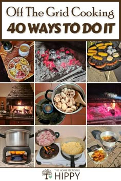 Off The Grid Cooking 40 Ways to Do It * The Homesteading Hippy Off The Grid Recipes, Homestead Wood Projects, Cooking Off Grid, Off The Grid Cooking, Off Grid Recipes, Homestead Layout Ideas, Outdoor Kitchen Off Grid, Back To Basics Living, Living Off The Grid Homestead Survival