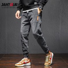 Brand Spring Summer Men's Jeans Harem Denim High Quality Cargo Pants Jogger Goth Hip Hop Trousers Male Blue Grey Large Size3 4XL _ - AliExpress Mobile Autumn Jeans, Men Jogger, Goth Pants, Hip Hop Trousers, Pants Jogger, Cheap Jeans, Fall Jeans, Mens Cargo