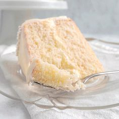 a piece of cake sitting on top of a glass plate