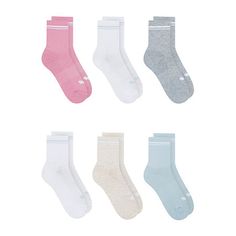 Start your day off right in the comfort and classic cut of these women's puma lightweight, half-terry low crew socks. Arch support and cushioned footbed will keep you comfortable and supported, while mesh ventilation keeps your feet cool and dry.# Pieces In Set: 6 PairFeatures: Arch Support, Multi-PackShoe Size Range: 5-10Fiber Content: 98% Polyester, 2% SpandexCare: Tumble Dry, Machine WashCountry of Origin: Imported Sporty No-show Socks With Arch Support, Comfortable Non-slip Workout Socks, Puma Socks, Sporty Socks With Arch Support And Micro-elastic Fit, Affordable Non-slip Sports Socks, Crew Socks, Pink Ladies, Socks, Train