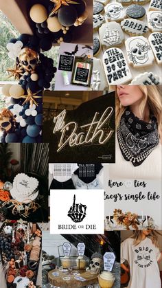 a collage of different images with the words bridal on them and other items