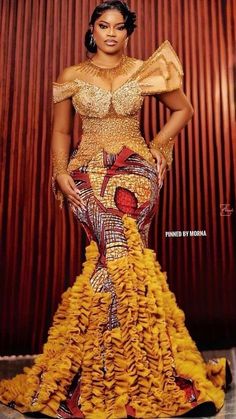 Ankara Prom Dress, African Prom Dress, African Traditional Wedding Dress, Nigerian Lace Styles Dress, Dress Ankara, African Prom Dresses, Ankara Gown, African Dresses Modern, African Print Dress Designs