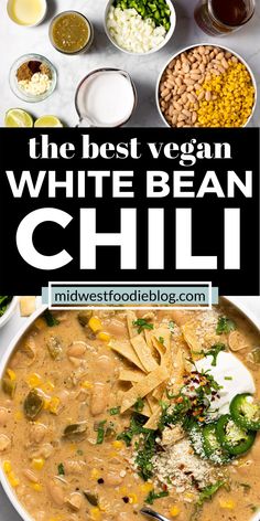 the best vegan white bean chili recipe