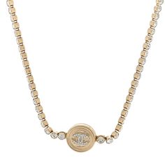 This is an authentic CHANEL Crystal Pearl CC Choker Necklace in Gold. This stunning choker necklace is crafted in a gold tone multi-strand encrusted crystals chain links with a pearl CC logo. Choker Necklace Gold, Chanel Necklace, Gold Chanel, Gold Choker Necklace, Chanel Jewelry, Chain Links, Crystal Chain, Cc Logo, Crystal Pearls