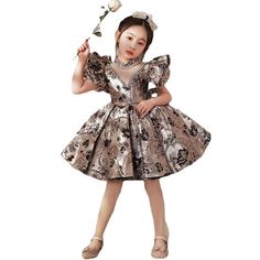 Kids Gowns Dresses, Damask Gown Styles For Children, Ankara Children Gown Styles, African Children Dress Designs, Children Gowns Dresses Ankara, Children Dress Styles, Ankara Gown For Kids, Children Ankara Gown Styles, Gown Styles For Kids