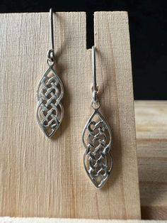 Celtic Design Eternal Knot Earrings Eternal Knot, Celtic Knot Earrings, Celtic Design, Knot Design, Knot Earrings, Celtic Designs, Design Earrings, 925 Sterling Silver Earrings, Celtic Knot